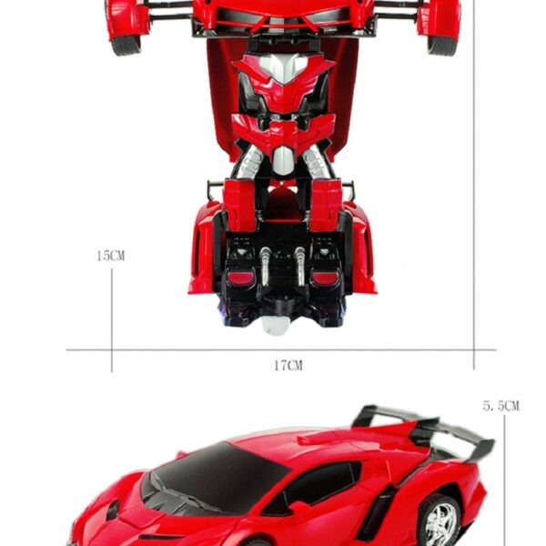 Rc Transformer 2 in 1 RC Car Driving Sports Cars drive Transformation Robots Models Remote Control 4