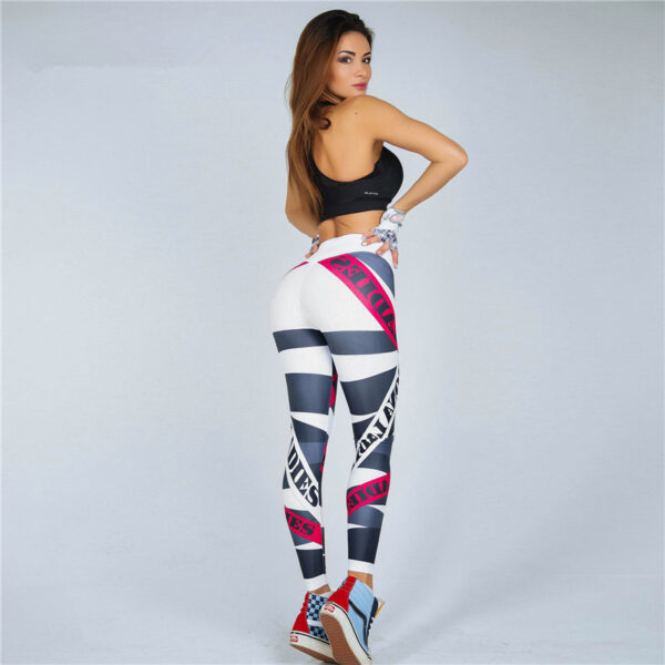 SVOKOR Letter Print Leggings Women Fitness High Waist Push Up Trousers Makaginhawa Ug Komportable nga Pag-ehersisyo Girl 2