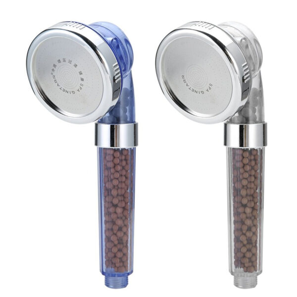Spa Shower Nozzle Head Sprinkler Negative Ions Anion Temperature Sensor RGB Color Hand Held Spa Shower 1