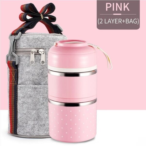 WORTHBUY Cute Japanese Thermal Lunch Box Leak Proof Stainless Steel Bento Box Kids Portable Picnic School 14.jpg 640x640 14