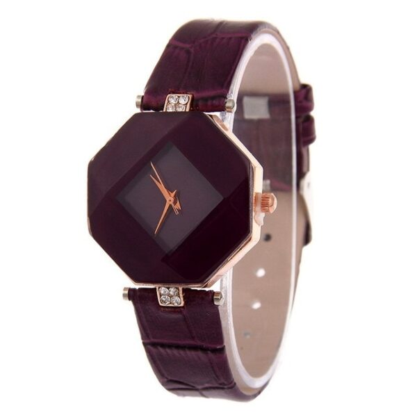 Women Watches Gem Cut Geometry Crystal Leather Quartz Wristwatch Fashion Dress Watch Ladies Regal Clock Relogio 4..jpg 640x640 4