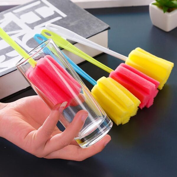 1 PC Kitchen Cleaning Tool Sponge Brush For Wineglass Bottle Coffe Tea Glass Cup 9 11 4