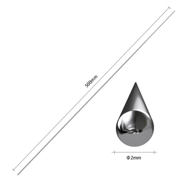 10 20 50PCS Fio de soldagem de alumínio de baixa temperatura Flux Cored 2mm 500mm Al Haste de solda nº 4