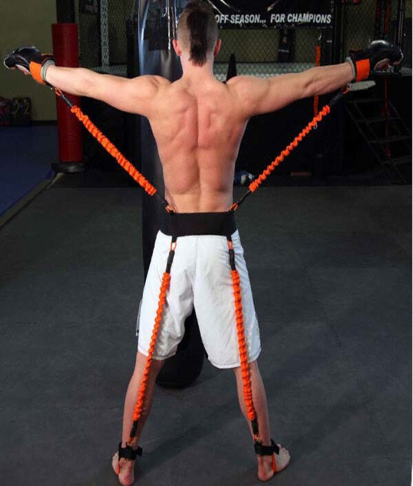 150LBS Taekwondo Crossfit Jump Resistance Bands Boxing Leg Arm Physical Power Strength Explosive Force Training Belt 5