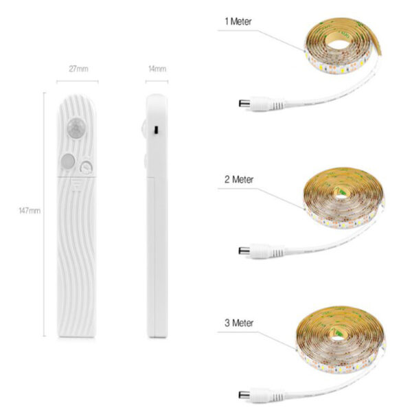 1m 2m 3m Wireless PIR Motion Sensor LED Bed Closet Night light 5V 2835 LED Strip 1 800x800 1