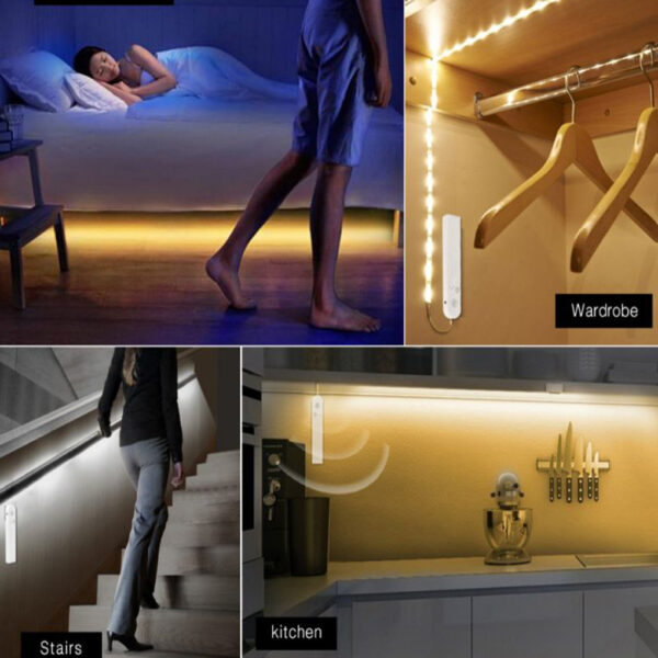1m 2m 3m Wireless PIR Motion Sensor LED Bed Closet Night light 5V 2835 LED Strip 5 800x800 1