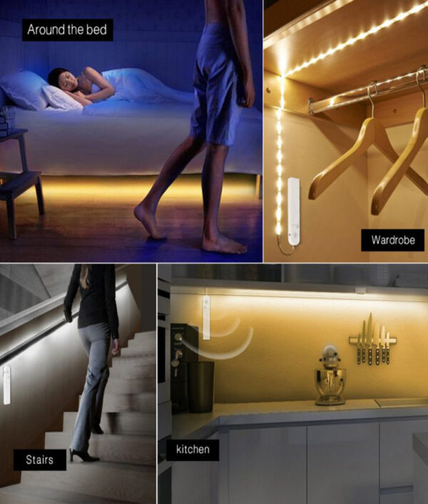 1m 2m 3m Wireless PIR Motion Sensor LED Bed Closet Night light 5V 2835 LED Strip 5 800x800 1