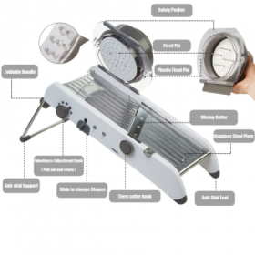 Adjustable Mandoline Slicer Professional Grater - image 14