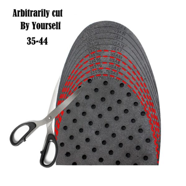 3 9cm Taas Pagtaas sa Insole Cushion Taas nga Lift Adjustable Giputol nga Tikod sa Sapatos Insert Mas Taas Babaye Mga Lalaki 3