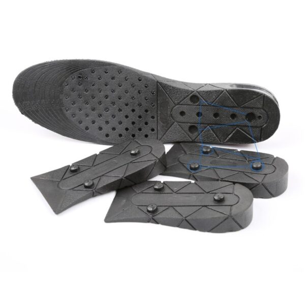 3 9cm Taas Pagtaas sa Insole Cushion Taas nga Lift Adjustable Giputol nga Tikod sa Sapatos Insert Mas Taas Babaye Mga Lalaki 5