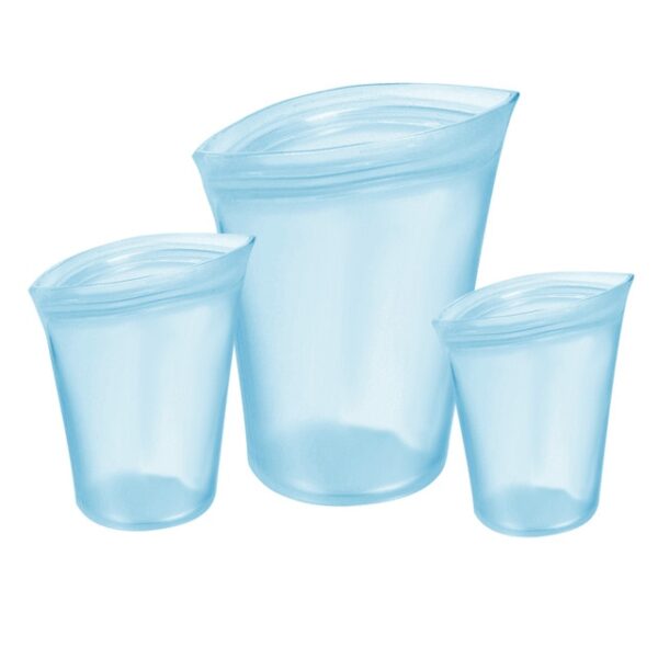 3 Pcs Magamit Pag-usab nga Silicone Food Storage Bags Zip Top Leakproof Container Stand Up Zip Shut Bag 1.jpg 640x640 1