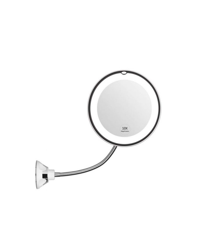 10X Magnification 360-Degree Flexible Light Up Mirror