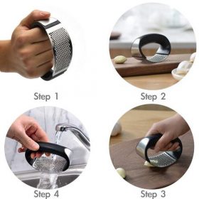Professional Stainless Steel Garlic Presser - image 5