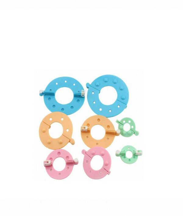 8pcs 4 Sizes pom pom maker Plastic Pompon Set Clover Fluff Ball Weaver Needle Craft Knitting 510x510 2