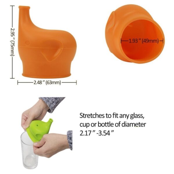 Cupáin Sippy Cruach Dhosmálta do Leanbh Drinkware Do Pháistí Leanaí a Líontar Corn Sippy Silicone Beathú Soladach 1