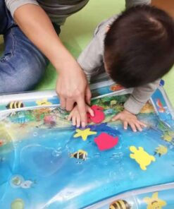 tummy time inflatable baby water mat