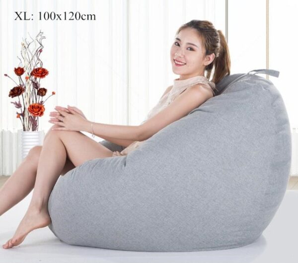 Bean Bag Sofa Cover No Filler Living Room Bedroom Sofa Bed Lazy Casual Tatami Beanbag Chair 1.jpg 640x640 1