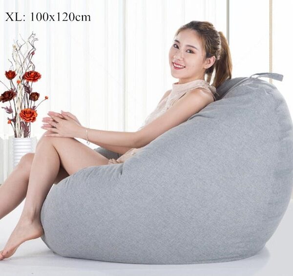 Bean Bag Sofa Cover No Filler Living Room Bedroom Sofa Bed Lazy Casual Tatami Beanbag Chair 1.jpg 640x640 1