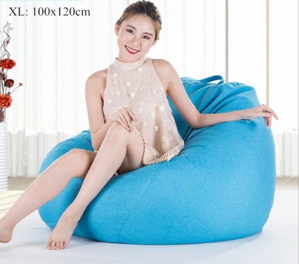 Bean Bag Sofa Cover No Filler Living Room Bedroom Sofa Bed Lazy Casual Tatami Beanbag Chair 17.jpg 640x640 17