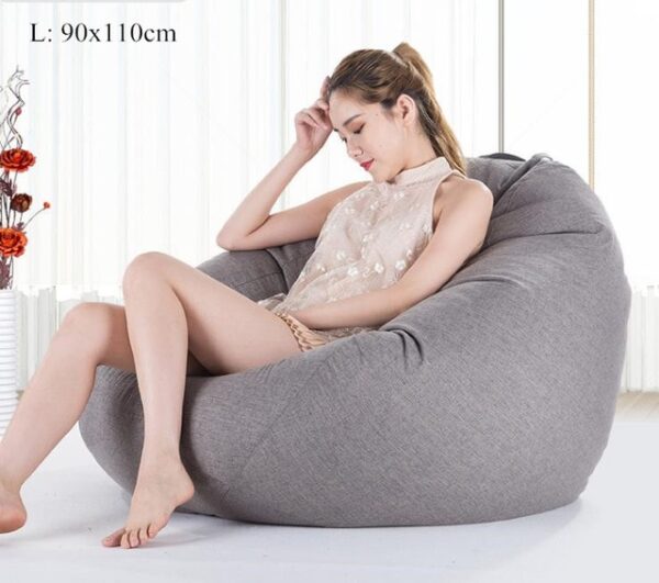 Bean Bag Sofa Cover No Filler Living Room Bedroom Sofa Bed Lazy Casual Tatami Beanbag Chair 20.jpg 640x640 20