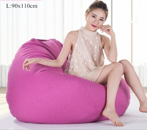 Bean Bag Sofa Cover No Filler Living Room Bedroom Sofa Bed Lazy Casual Tatami Beanbag Chair 22.jpg 640x640 22