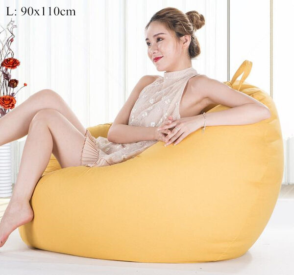 Bean Bag Sofa Cover No Filler Living Room Bedroom Sofa Bed Lazy Casual Tatami Beanbag Chair 4.jpg 640x640 4