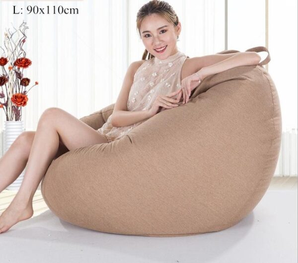 Bean Bag Sofa Cover No Filler Living Room Bedroom Sofa Bed Lazy Casual Tatami Beanbag Chair 6.jpg 640x640 6