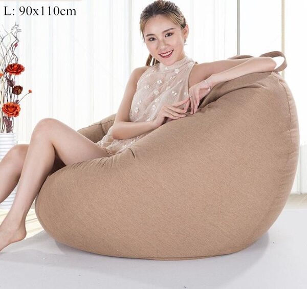 Bean Bag Sofa Cover No Filler Living Room Bedroom Sofa Bed Lazy Casual Tatami Beanbag Chair 6.jpg 640x640 6