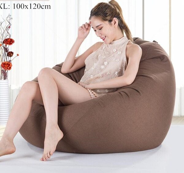 Bean Bag Sofa Cover No Filler Living Room Bedroom Sofa Bed Lazy Casual Tatami Beanbag Chair 9.jpg 640x640 9