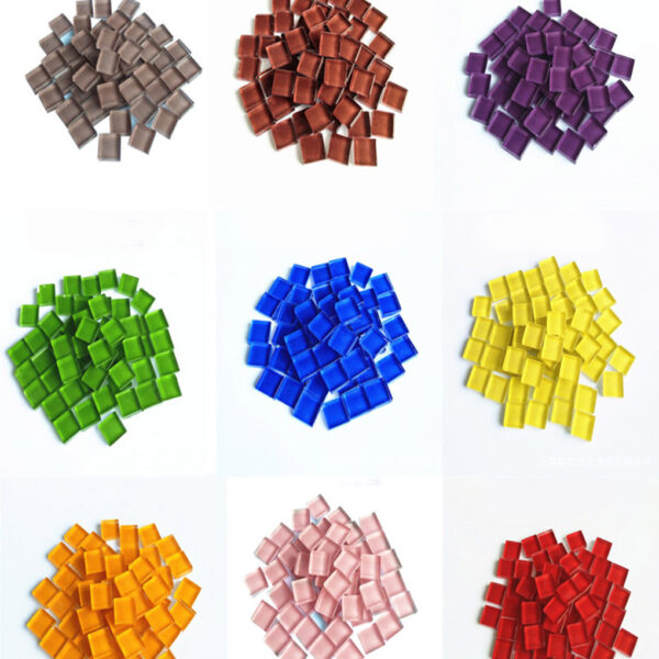 Craft Material Mosaic Tile Children Handmade Tiny Mini Micro Glass Crystal Free Stone Creativity DIY Hobbies 5