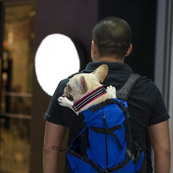 Dog Carrier Pet Shoulder Traveler Backpack Dog Outcrop Bags Ventilation Breathable Washable Outdoor Bicycle Hiking Backpack 2