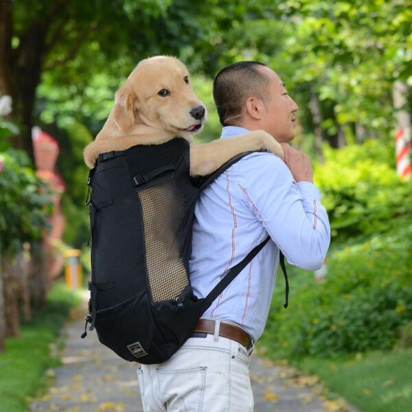 Dog Carrier Pet Shoulder Traveler Backpack Dog Outcrop Bags Ventilation Breathable Washable Outdoor Bicycle Hiking Backpack 3