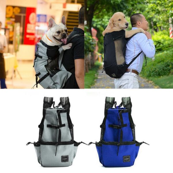 Dog Carrier Pet Shoulder Traveler Backpack Dog Outcrop Bags Ventilation Breathable Washable Outdoor Bicycle Hiking Backpack 4