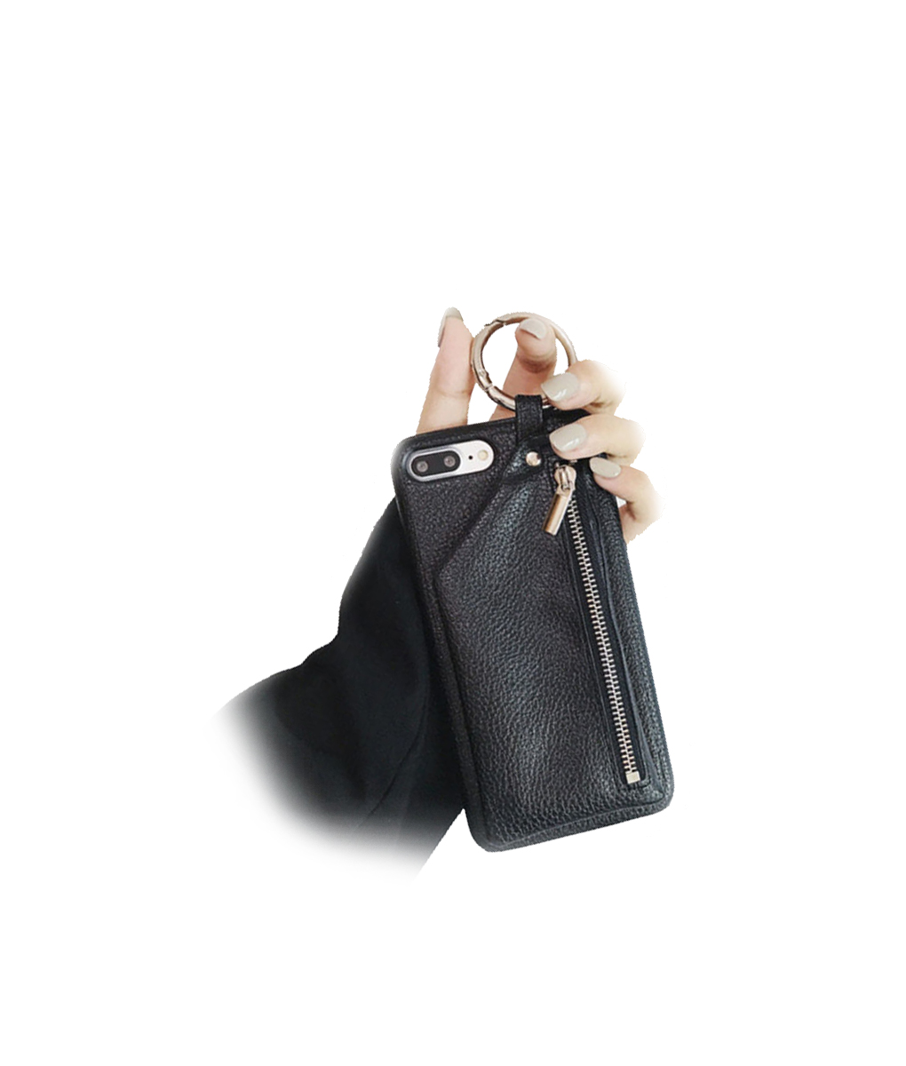 Iphone Case With Leather Pouch And Keyring