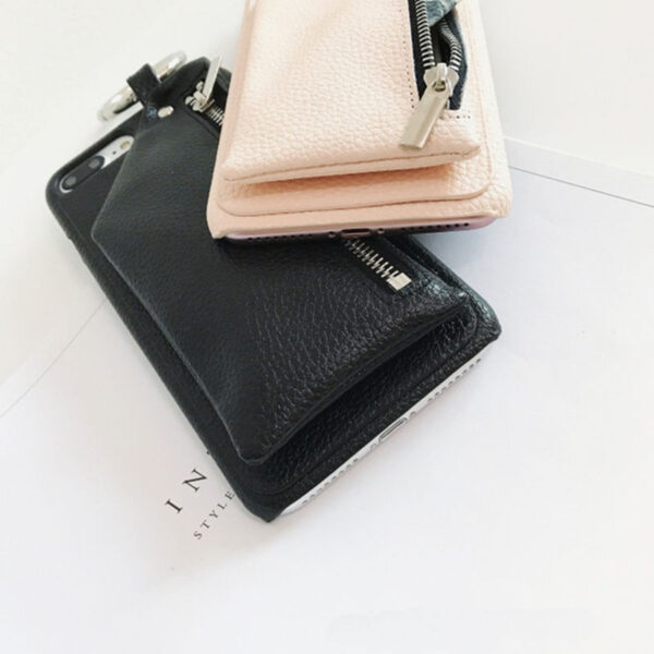 Fashion Litchi PU Leather Zipper Wallet Case for iPhone XS Max X XR XS for iPhone 5