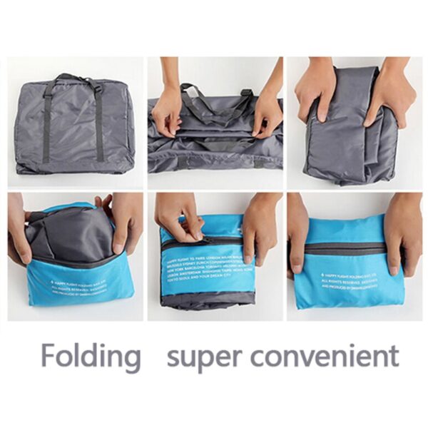 Fashion WaterProof Travel Bag Large Bag Capacity Bag Women nylon Fold Bag Unisex Lpack Travel Handbags 4