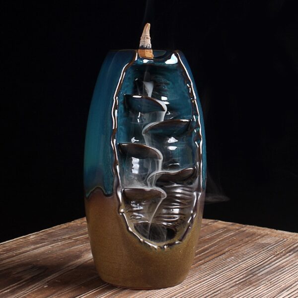 Free Gift 10Pcs Incense Cones Backflow Incense Burner Ceramic Aromatherapy Furnace Smell Aromatic Home Office