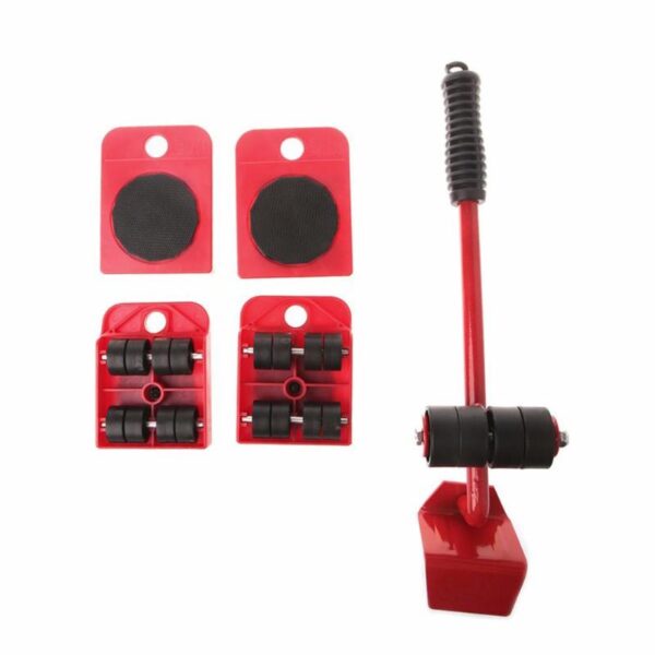 Furniture Mover Tool Set Furniture Transport Lifter Heavy Stuffs Moving Tool 4 Wheeled Mover Roller 1 4