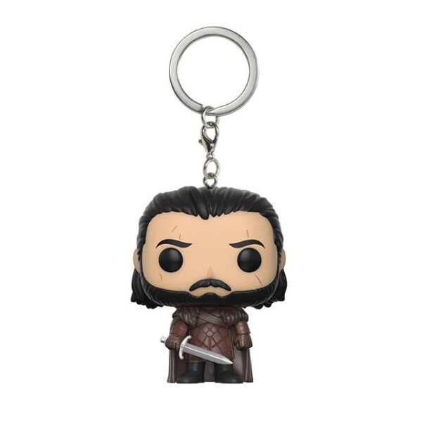 Game of Thrones Keychain Q Version Doll Daenerys Targaryen Drogon Jon Snow Car Key Chain Pendant 2.jpg 640x640 2