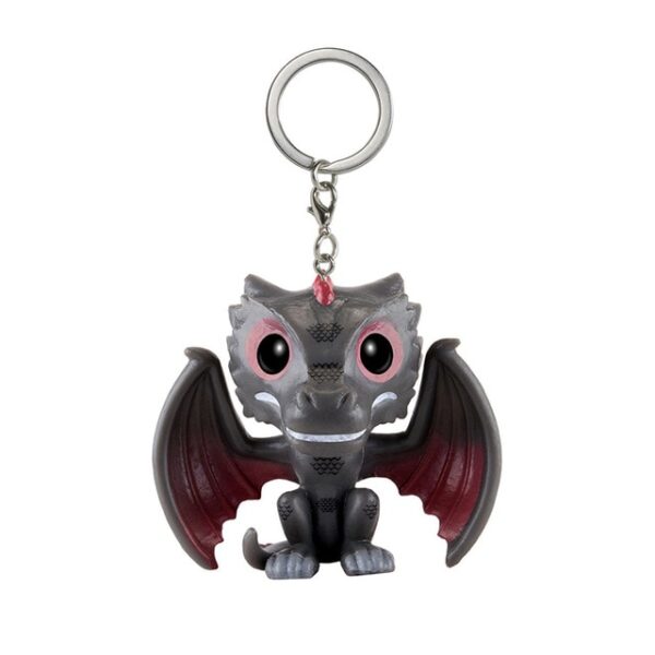 Game of Thrones Keychain Q Version Doll Daenerys Targaryen Drogon Jon Snow Car Key Chain Pendant 3.jpg 640x640 3