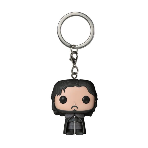 Game of Thrones Keychain Q Version Doll Daenerys Targaryen Drogon Jon Snow Car Key Chain Pendant 4