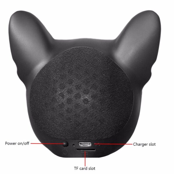 Gute moda mini Köpek Fransız Aerobull Nano Kablosuz Aero Bulldog Bluetooth Hoparlör Açık Havada Taşınabilir Çok Amaçlı caixa 3