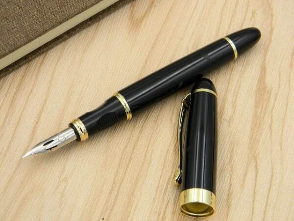 JINHAO 450 G NIB metal GOLDEN Modified calligraphy Round Body Flower body English Fountain Pen 2.jpg 640x640 2