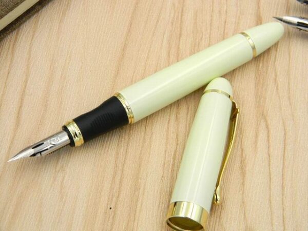 JINHAO 450 G NIB metal GOLDEN Modified calligraphy Round Body Flower body English Fountain Pen 3.jpg 640x640 3