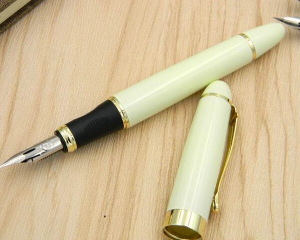 JINHAO 450 G NIB metal GOLDEN Modified calligraphy Round Body Flower body English Fountain Pen 3.jpg 640x640 3