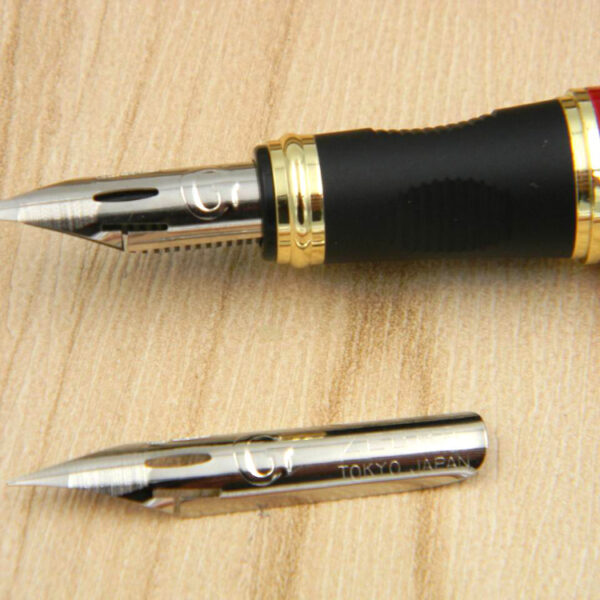 JINHAO 450 G NIB metal GOLDEN Modified calligraphy Round Body Flower body English Fountain Pen 4