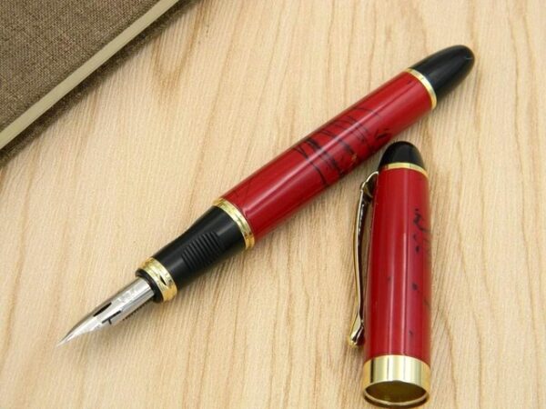 JINHAO 450 G NIB metal GOLDEN Modified calligraphy Round Body Flower body English Fountain