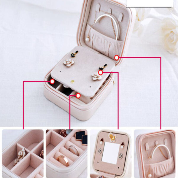 Jewelry Box Portable Storage Organizer Zipper Portable Women Display Travel Case 1 800x800 1