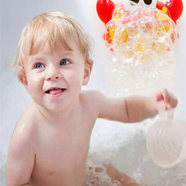 Kids Toy Cute ABS 1 x Bubble Maker Baby Children Bubble Machine Big Crab Automatic Bubble 4 1