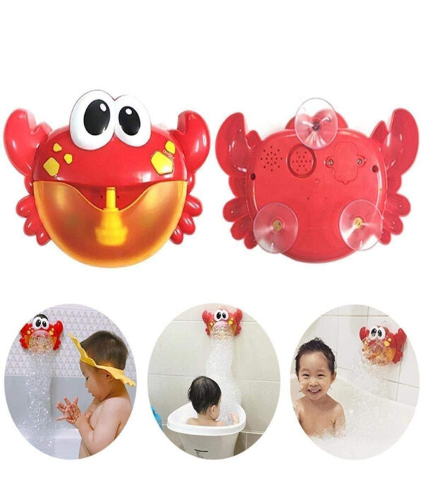 Kids Toy Cute ABS 1 x Bubble Maker Baby Children Bubble Machine Big Crab Automatic Bubble 6